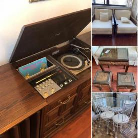 MaxSold Auction: This online auction features a China cabinet dining hutch, Vintage wooden sideboard, Ornate Stone Top Coffee Table, electric hospital bed, vacuums, refrigerator, wash & dryer, electric stove, chandelier and much more!